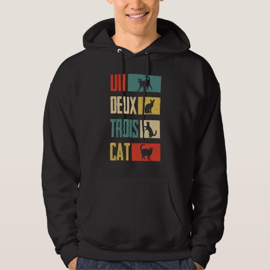Cat Un Deux Trois Cat Cat Hoodie (Voorkant)