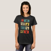 Cat Un Deux Trois Cat  Cat T-shirt (Voorkant volledig)