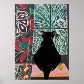 Cat Under Window, tekst toevoegen Poster (Voorkant)