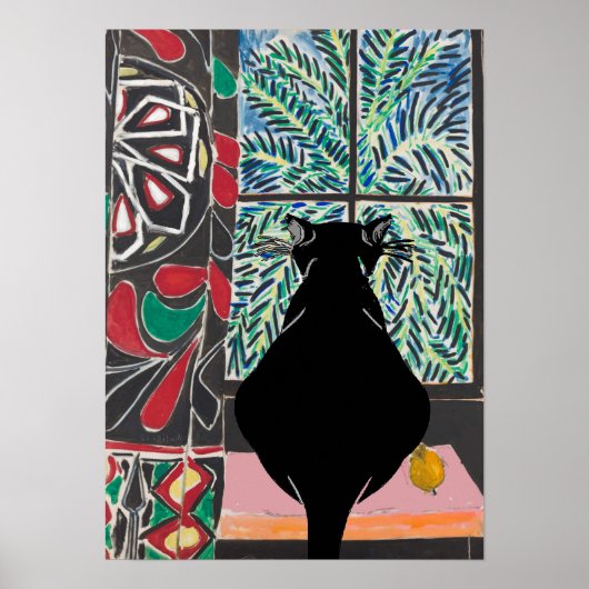 Cat Under Window, tekst toevoegen Poster (Voorkant)