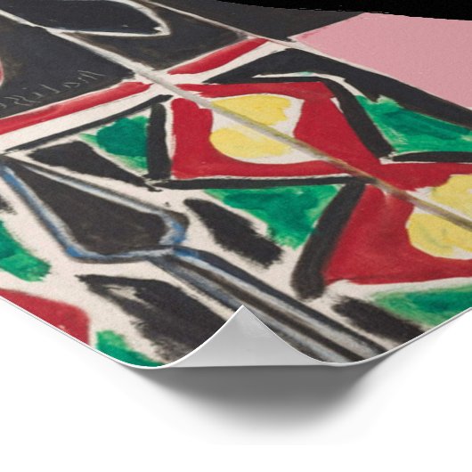 Cat Under Window, tekst toevoegen Poster (Hoek)