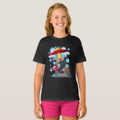 Cat underwater UFO lady shirt (Voorkant volledig)