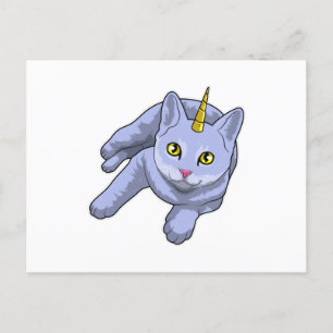 Cat Unicorn Briefkaart