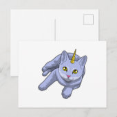 Cat Unicorn Briefkaart (Voorkant / Achterkant)