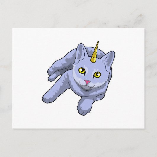 Cat Unicorn Briefkaart (Voorkant)
