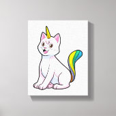 Cat Unicorn Canvas Afdruk (Voorkant)