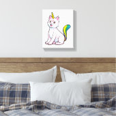 Cat Unicorn Canvas Afdruk (Insitu (Slaapkamer))