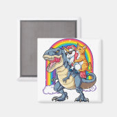 Cat Unicorn Dinosaur T rex Kitten lover Magneet (Voorkant / Achterkant)