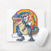 Cat Unicorn Dinosaur T rex Kitten lover Muismat (Met muis)