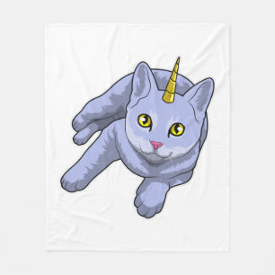 Cat Unicorn Fleece Deken
