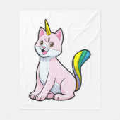 Cat Unicorn Fleece Deken (Voorkant)