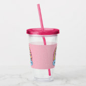 Cat Unicorn Illustratie Acryl Drinkbeker (Links)