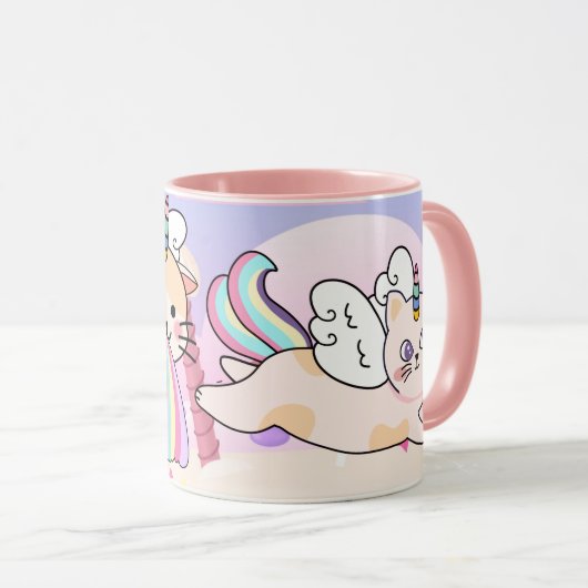 Cat Unicorn Mok (Voorkant rechts)