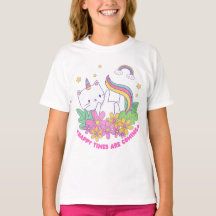 Cat Unicorn Rainbow Happy Times komt eraan