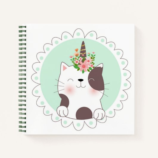 Cat Unicorn Sketchbook Notitieboek (Voorkant)