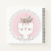 Cat Unicorn Sketchbook Notitieboek (Achterkant)