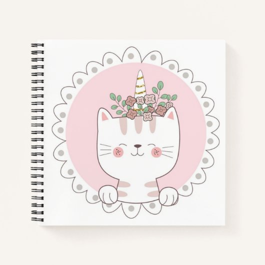 Cat Unicorn Sketchbook Notitieboek (Voorkant)