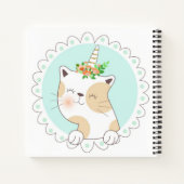 Cat Unicorn Sketchbook Notitieboek (Achterkant)