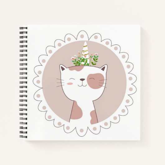 Cat Unicorn Sketchbook Notitieboek (Voorkant)
