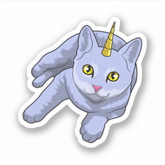 Cat Unicorn Sticker (Voorkant)