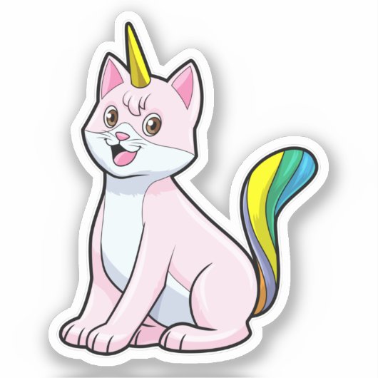 Cat Unicorn Sticker (Voorkant)