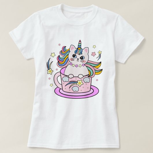 Cat Unicorn T-Shirt (Design voorkant)