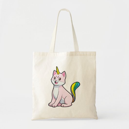 Cat Unicorn Tote Bag (Voorkant)