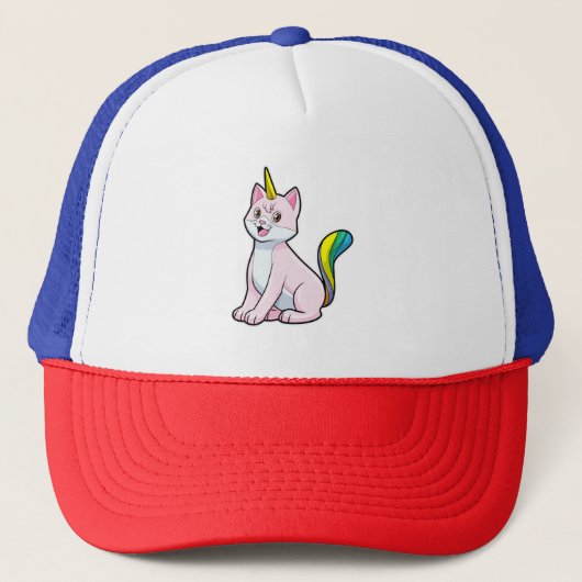 Cat Unicorn Trucker Pet (Voorkant)