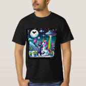 Cat & Unicorn UFO Selfie: Big Meeting #10 T-shirt (Voorkant)