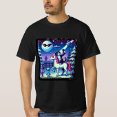 Cat & Unicorn UFO Selfie: Big Meeting #12 T-shirt (Voorkant)
