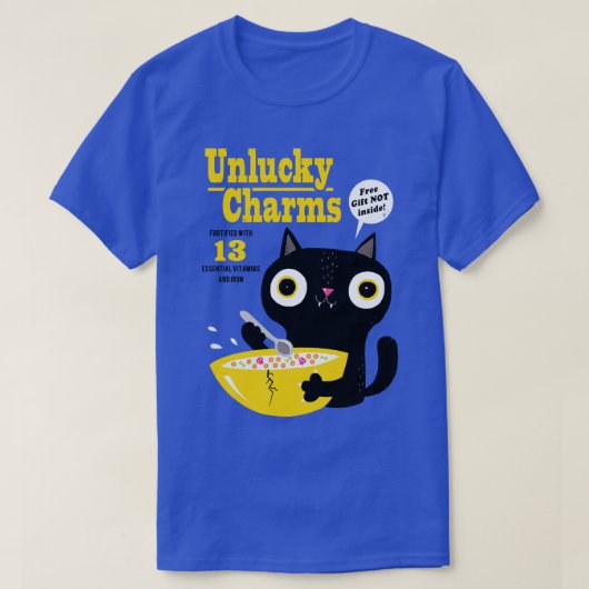 Cat Unlucky Charms T-shirt (Design voorkant)