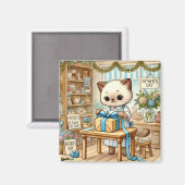 Cat Vaderdag Magnet voor Cat Dads (Voorkant / Achterkant)