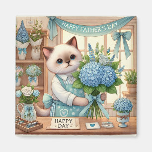 Cat Vaderdag Magnet voor Cat Dads