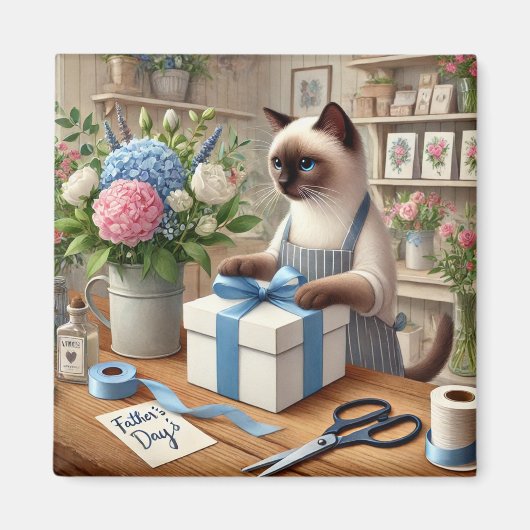 Cat Vaderdag Magnet voor Cat Dads (Voorkant)