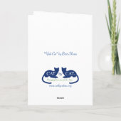 Cat-vakantiekaart voor katten door Customer Suppor Kaart (Achterkant)