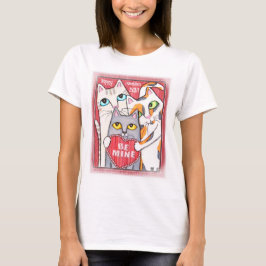Cat Valentijn Dames T-shirt Hoodie