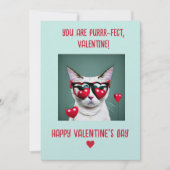 Cat Valentijn Kaart - Purrfect Ontwerp je eigen be (Voorkant)