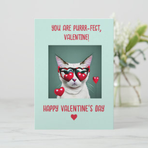 Cat Valentijn Kaart - Purrfect Ontwerp je eigen be