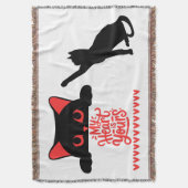 Cat Valentijn - My Heart Is Yours op wit | Deken (Voorkant Verticaal)