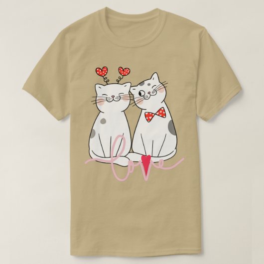 CAT-VALENTIJNSDAG IK VIND MIJN KAT VRIJWEL VEEL T-SHIRT (Design voorkant)