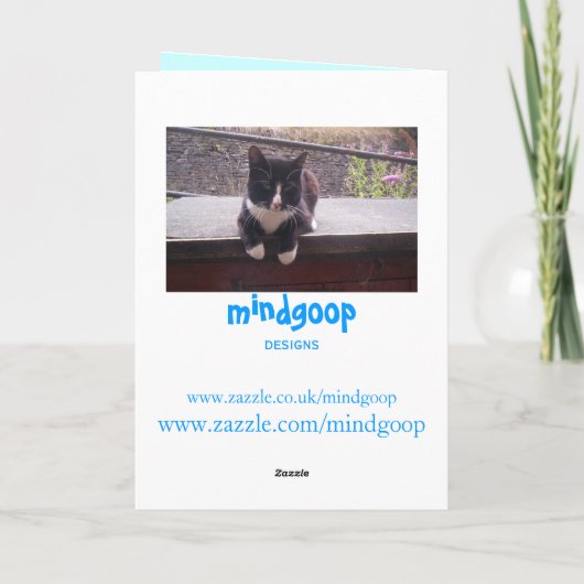 Cat Valentijnsdag kaart (Achterkant)