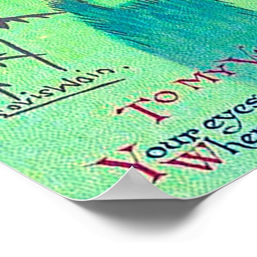 Cat Valentine, Louis Wain Poster (Hoek)