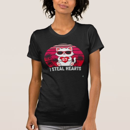 Cat Valentine PNG Sublimation Design T-shirt (Voorkant)