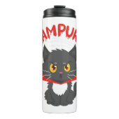 Cat Vampire Halloween Thermosbeker (Voorkant)