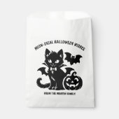 Cat Vampire Meowgical Halloween Wishes Bedankzakje (Voorkant)