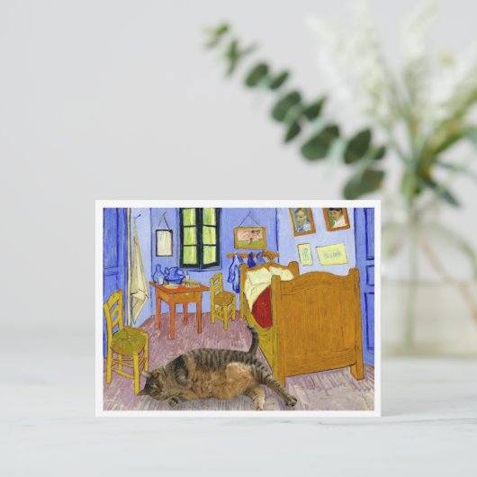 Cat Van Gough Briefkaart (Staand voorkant)
