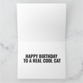 CAT-VANGSTEN MET EEN GROTE BIRTHDAY-KAARTEN KAART (Binnen)