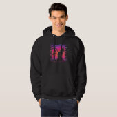 Cat Vaporwave Retrowave Aesthetic Synthwave 80s Pa Hoodie (Voorkant volledig)