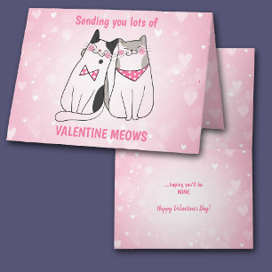 Cat Veel Meows Valentijn Kaart