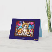 Cat Venice Valentine's Day Card Feestdagen Kaart (Achterkant)